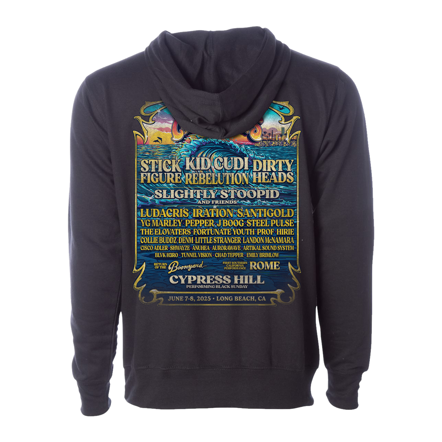 Cali Vibes 2025 Lineup Hoodie