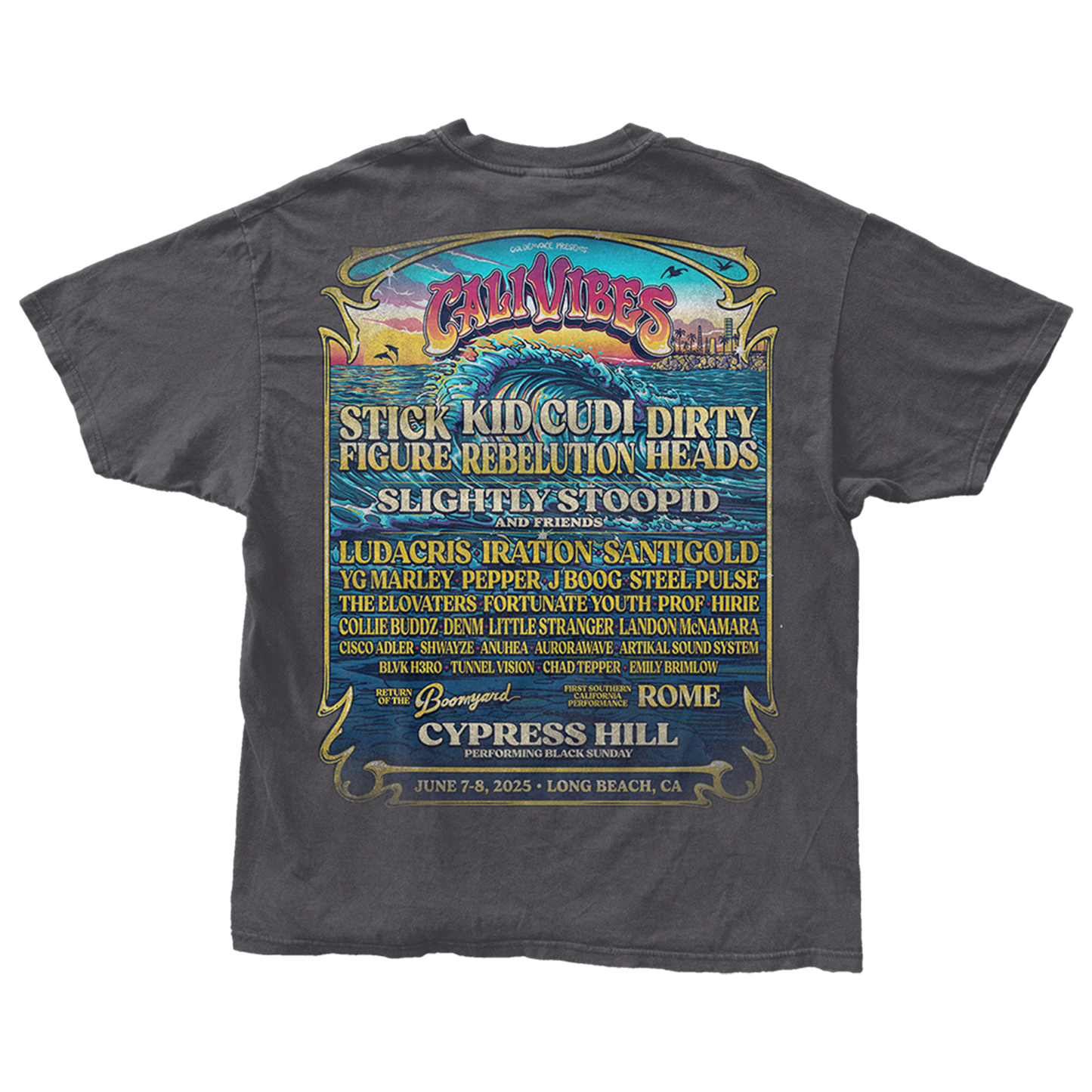 Cali Vibes 2025 Lineup Tee