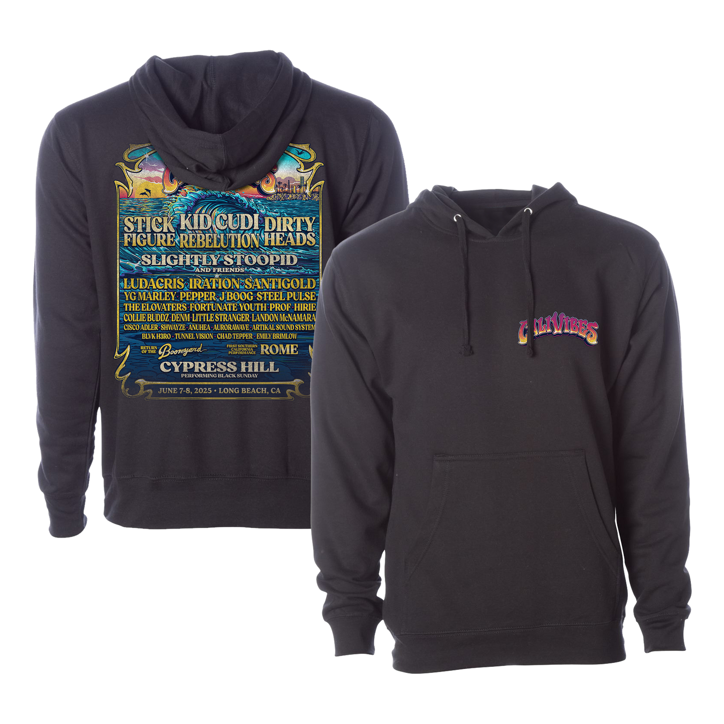 Cali Vibes 2025 Lineup Hoodie