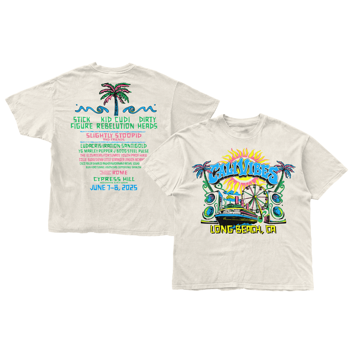 Sunny Vibes Lineup Tee